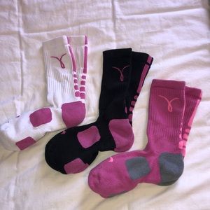 Nike dri-fit breast cancer socks